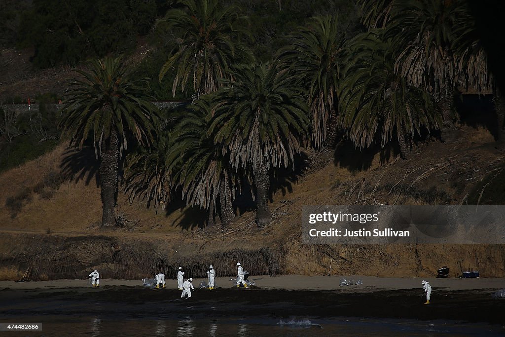 California Declares State Of Emergency As Oil Spill Harms Pristine Coastline