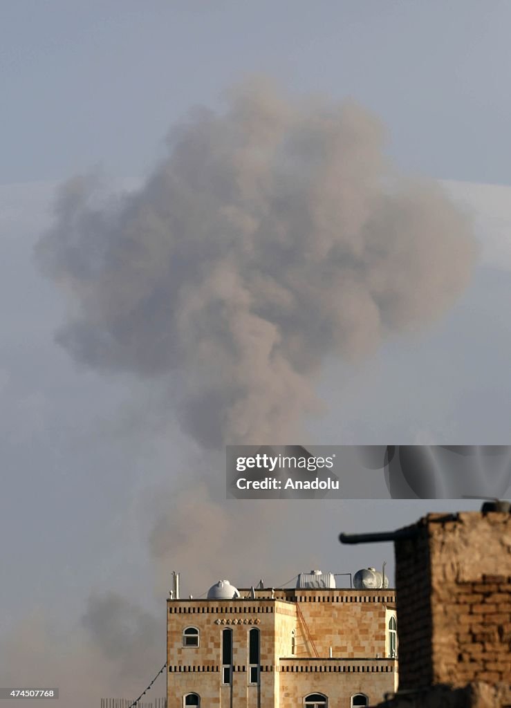 Saudi-led coalition hits Houthi camp in Sanaa