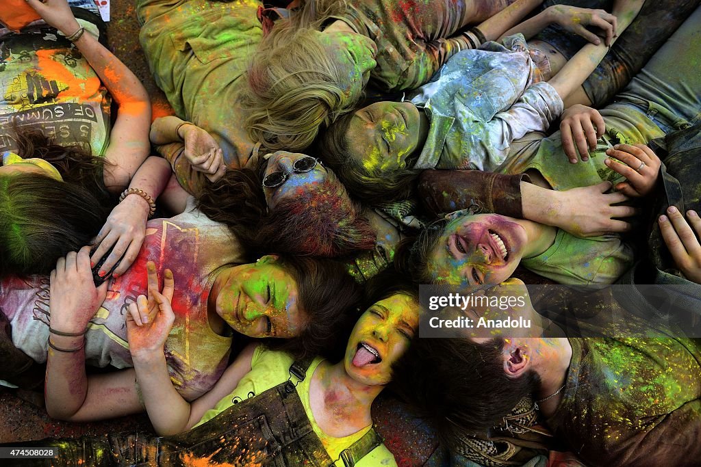 Holi Festival of Colours in Moscow