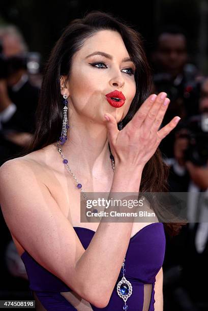 Emma Miller attends the Premiere of "Macbeth" during the 68th annual Cannes Film Festival on May 23, 2015 in Cannes, France.