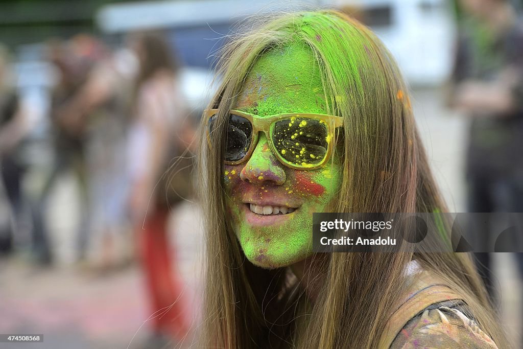 Holi Festival of Colours in Moscow