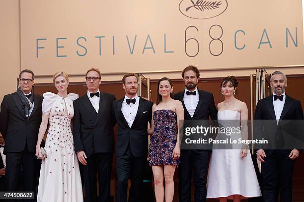 Actors Elizabeth Debicki, David Thewlis,Michael Fassbender,Marion Cotillard, Director Justin Kurzel, Actress Essie Davis and Producer Iain Canning...