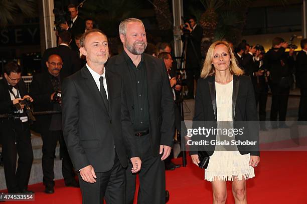 French director Guillaume Nicloux and US actor Dan Warner attend the Premiere of "Valley Of Love" during the 68th annual Cannes Film Festival on May...