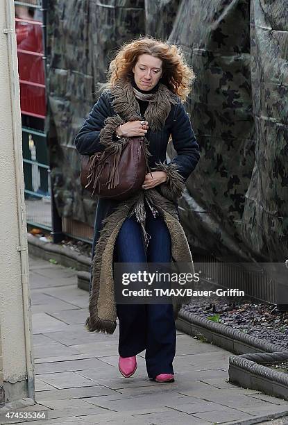 Melanie Masson is seen arriving at Fountain Studios on October 12, 2012 in London, United Kingdom.