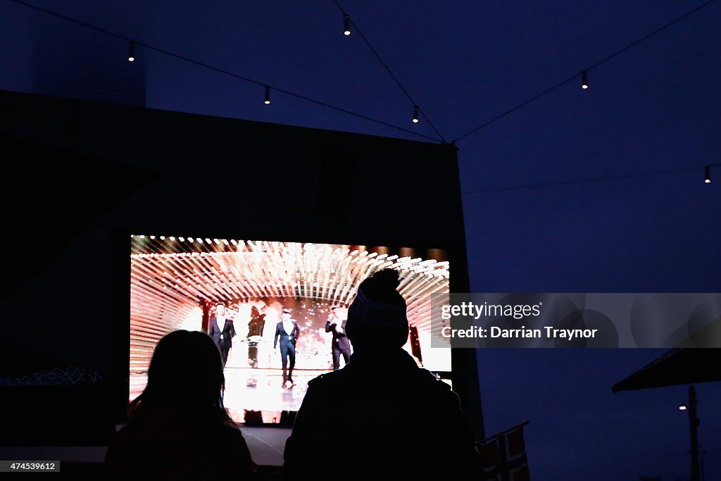 Australians Watch Eurovision Grand Final At Federation Square