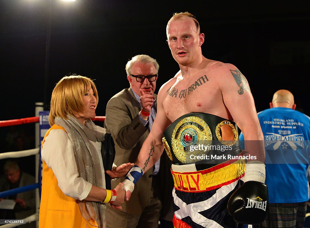 Boxing at Bellahouston Sports Centre in Glasgow