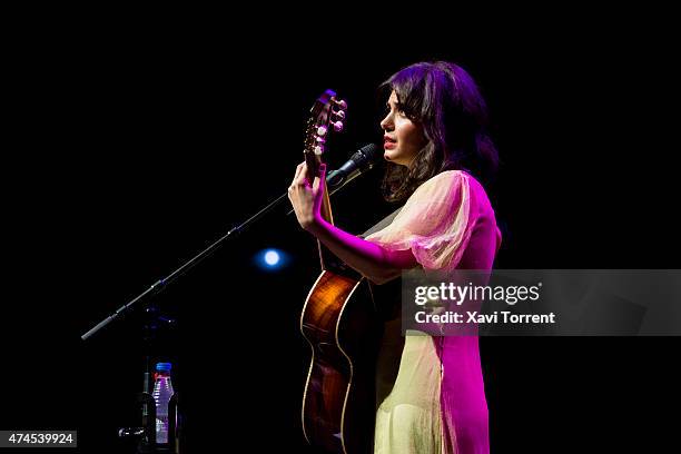 Katie Melua performs on stage at Gran Teatre del Liceu on May 23, 2015 in Barcelona, Spain.