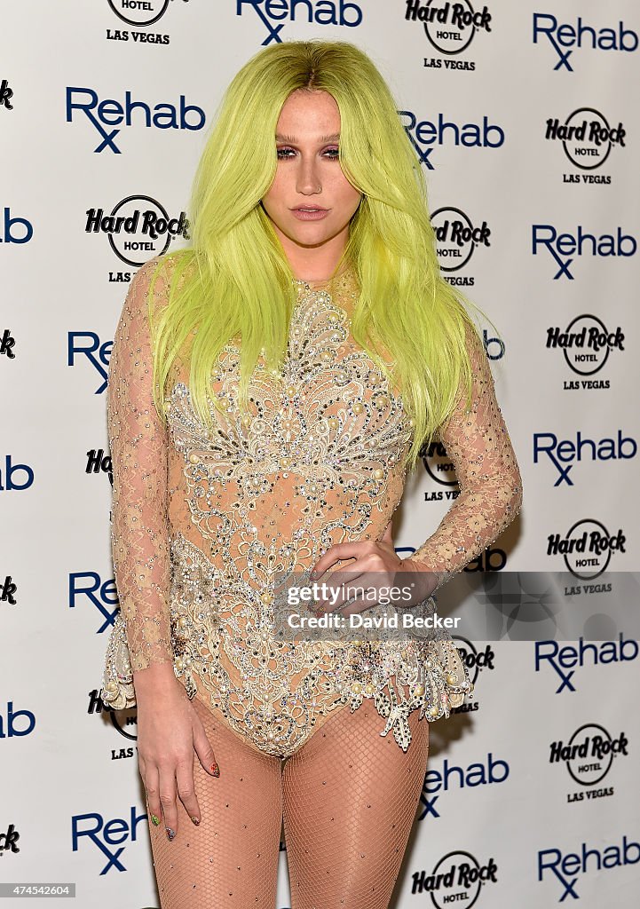Kesha At Hard Rock's Rehab Pool Party