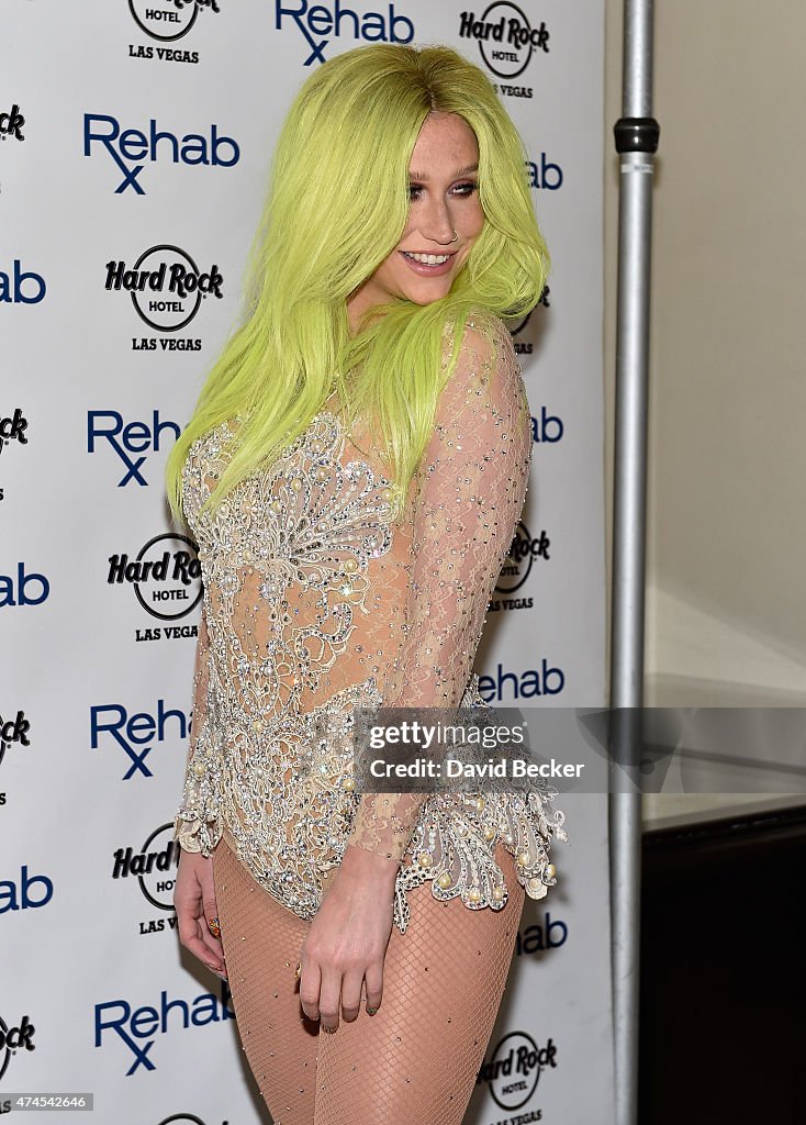 Kesha At Hard Rock's Rehab Pool Party