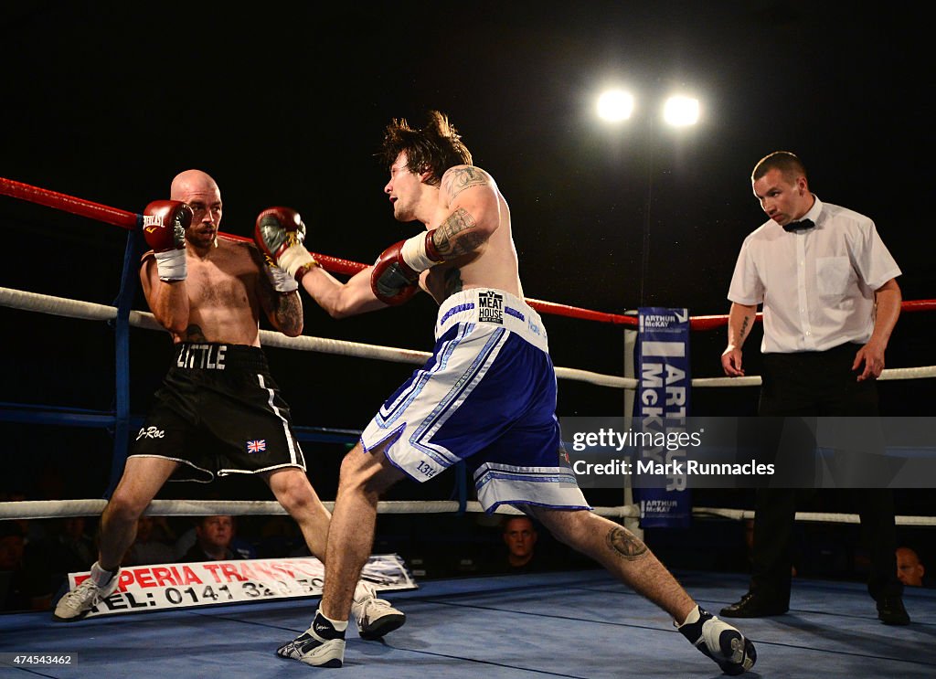 Boxing at Bellahouston Sports Centre in Glasgow