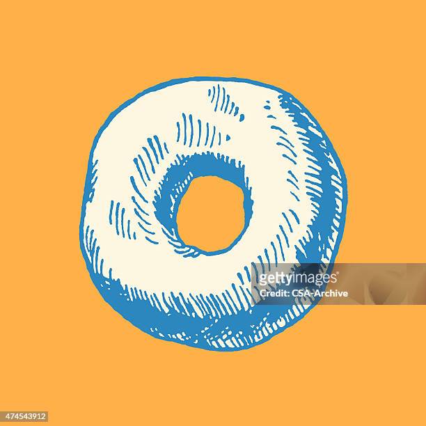 doughnut - bagels stock illustrations