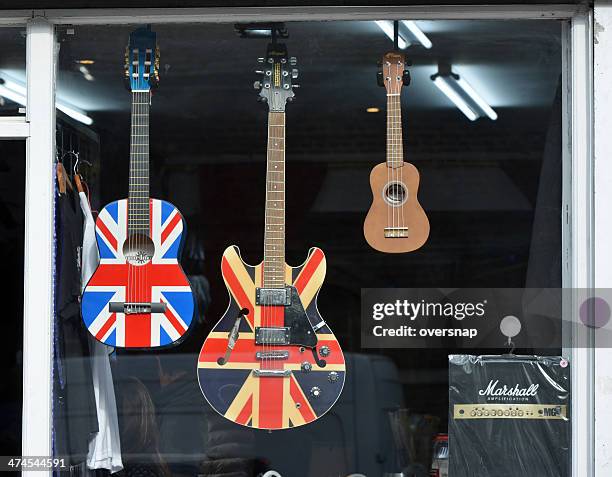 camden music - guitar shop stock pictures, royalty-free photos & images