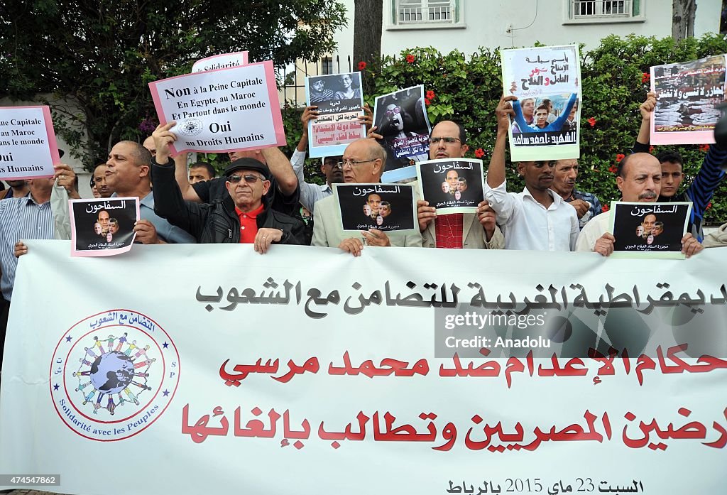Morsi death sentence protested in Morocco