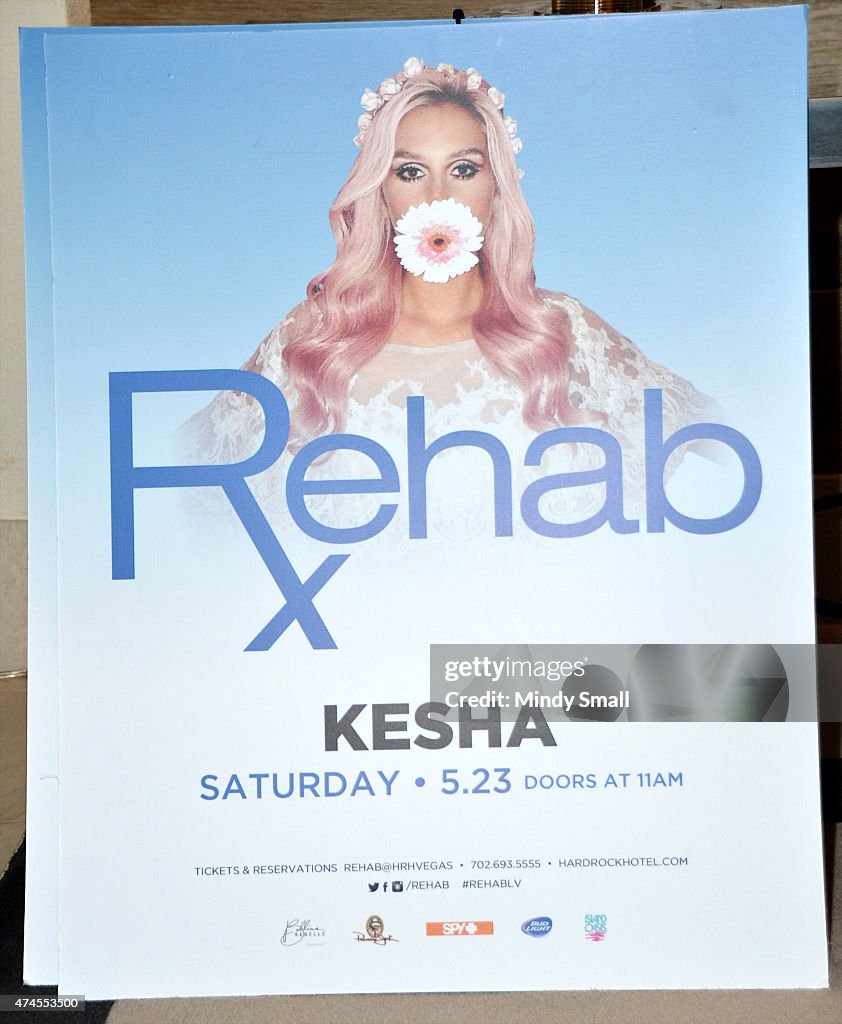 Kesha At Hard Rock's Rehab Pool Party