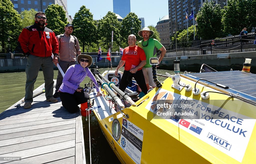 Erden Eruc sets off on "A Journey for Peace" from New York