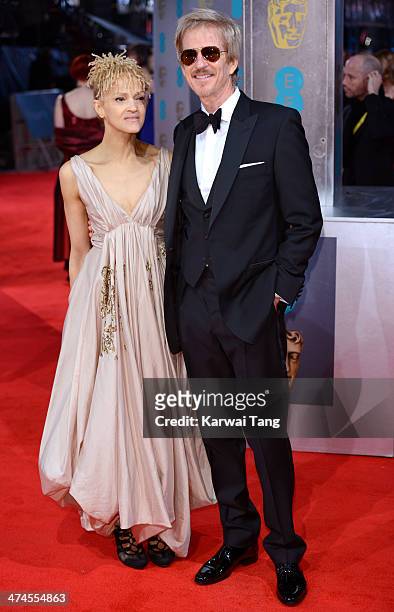 Matthew Modine and Caridad Rivera attend the EE British Academy Film Awards 2014 at The Royal Opera House on February 16, 2014 in London, England.
