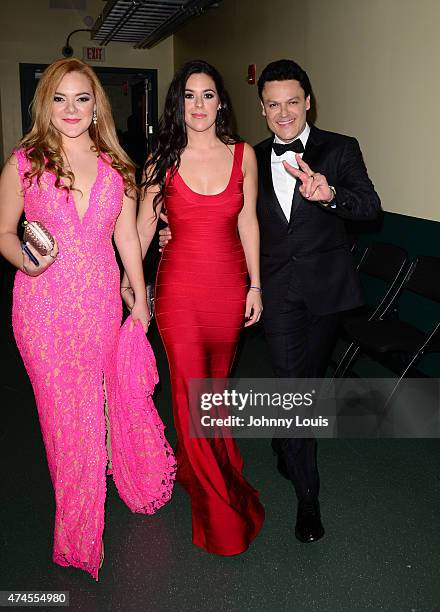 Pedro Fernandez backstage at 2015 Billboard Latin Music Awards presented by State Farm on Telemundo at Bank United Center on April 30, 2015 in Miami,...