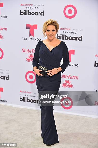 Randy Malcom Martinez of Gente de Zona backstage at 2015 Billboard Latin Music Awards presented by State Farm on Telemundo at Bank United Center on...