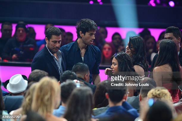 Enrique Iglesias onstage during the 2015 Billboard Latin Music Awards presented by State Farm on Telemundo at Bank United Center on April 30, 2015 in...