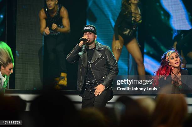 Nicky Jam performs at the 2015 Billboard Latin Music Awards presented by State Farm on Telemundo at Bank United Center on April 30, 2015 in Miami,...