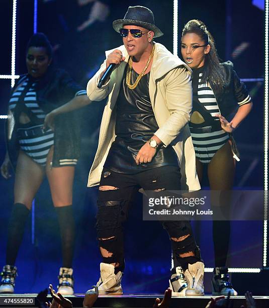 Daddy Yankee performs at the 2015 Billboard Latin Music Awards presented by State Farm on Telemundo at Bank United Center on April 30, 2015 in Miami,...