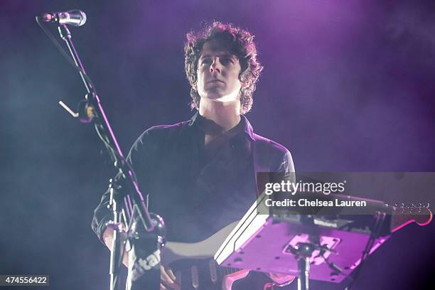 Musician Gwil Sainsbury of alt-J performs at the Coachella Valley Music and Arts Festival at The Empire Polo Club on April 11, 2015 in Indio,...
