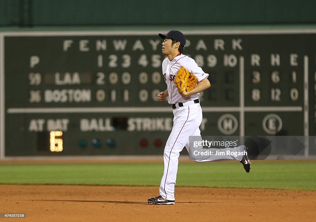 Los Angeles Angels of Anaheim v Boston Red Sox