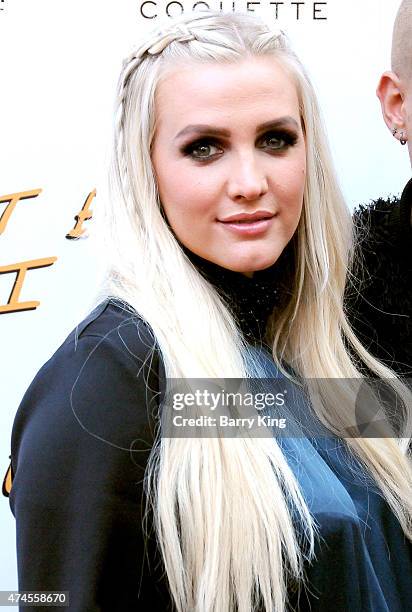 Singer Ashlee Simpson arrives at the Los Angeles Special Screening of 'Just Before I Go' at ArcLight Hollywood on April 20, 2015 in Hollywood,...