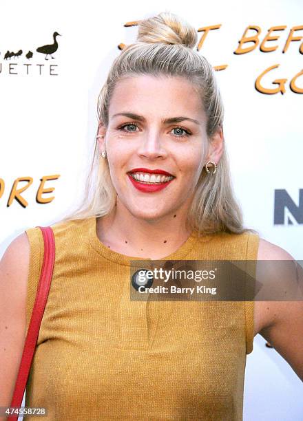 Actress Busy Philipps arrives at the Los Angeles Special Screening of 'Just Before I Go' at ArcLight Hollywood on April 20, 2015 in Hollywood,...