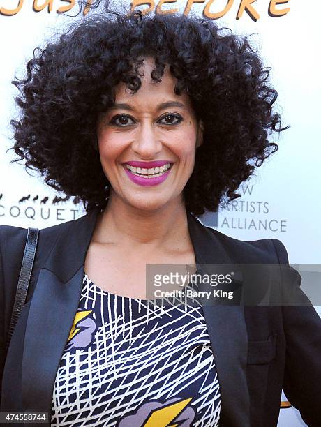 Actress Tracee Ellis Ross arrives at the Los Angeles Special Screening of 'Just Before I Go' at ArcLight Hollywood on April 20, 2015 in Hollywood,...