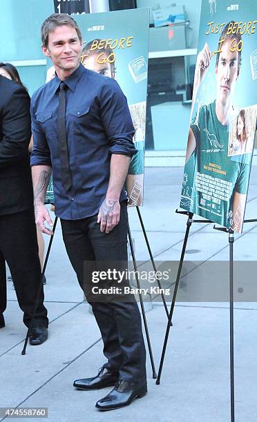 Actor Seann William Scott arrives at the Los Angeles Special Screening of 'Just Before I Go' at ArcLight Hollywood on April 20, 2015 in Hollywood,...