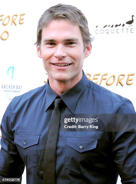 Actor Seann William Scott arrives at the Los Angeles Special Screening of 'Just Before I Go' at ArcLight Hollywood on April 20, 2015 in Hollywood,...