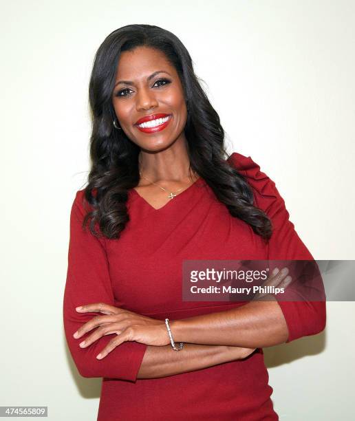 Omarosa Manigault Stallworth attends News One Now with Roland Martin Taping Special Hollywood Edition on February 17, 2014 in Hollywood, California.