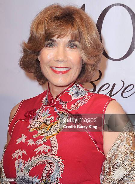 Barbi Benton attends the Beverly Hills Camber of Commerce hosting EXPERIENCE: East Meets West event on February 5, 2014 at Crustacean in Beverly...