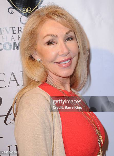 Actress Linda Thompson attends the Beverly Hills Camber of Commerce hosting EXPERIENCE: East Meets West event on February 5, 2014 at Crustacean in...