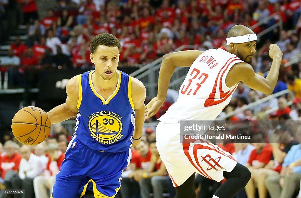 Golden State Warriors v Houston Rockets - Game Three