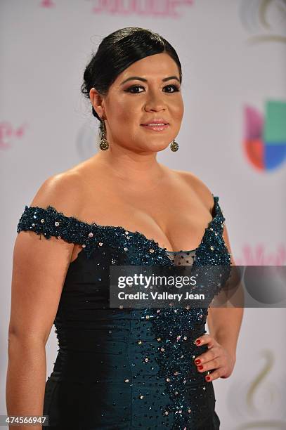 Ely Quintero arrives at Premio Lo Nuestro a la Musica Latina 2014 at American Airlines Arena on February 20, 2014 in Miami, Florida.