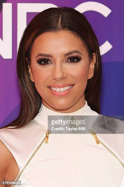 Actress Eva Longoria attends the 2015 NBC Upfront Presentation Red Carpet Event at Radio City Music Hall on May 11, 2015 in New York City.