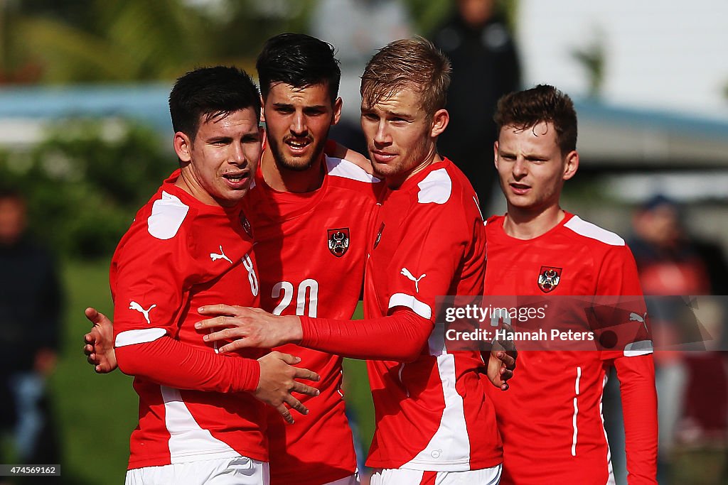 New Zealand v Austria - U20 Warm Up Match