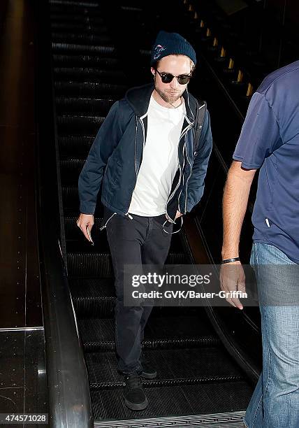 Robert Pattinson is seen at Los Angeles international Airport on October 19, 2012 in Los Angeles, California.