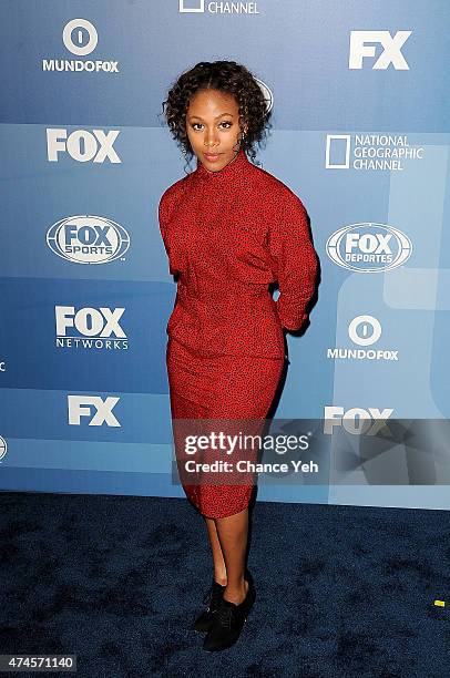 Nicole Beharie attends 2015 FOX Programming Presentation at Wollman Rink, Central Park on May 11, 2015 in New York City.