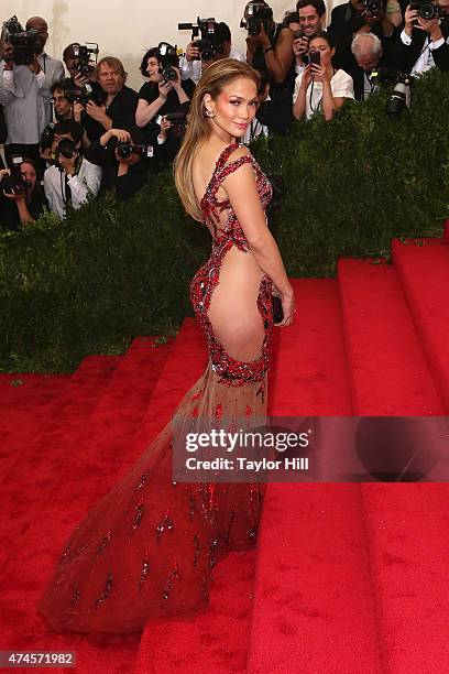 Jennifer Lopez attends "China: Through the Looking Glass", the 2015 Costume Institute Gala, at Metropolitan Museum of Art on May 4, 2015 in New York...