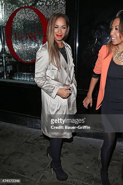 Leona Lewis is seen on October 20, 2012 in London, United Kingdom.