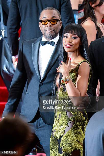 Film director Lee Daniels and model Naomi Campbell enter the Metropolitan Museum of Art on May 4, 2015 in New York City.