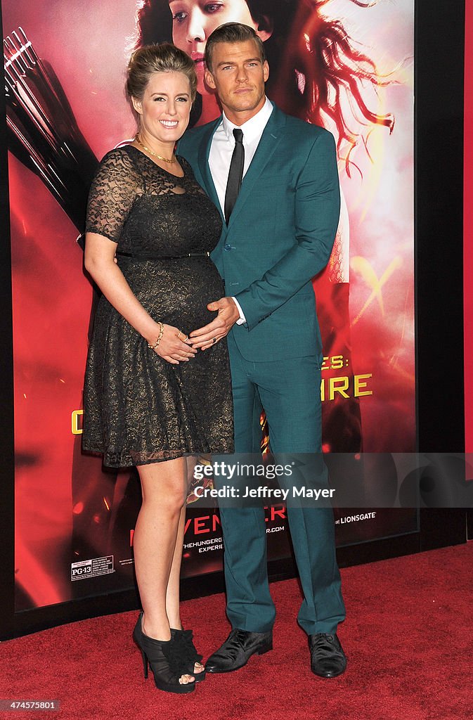 Catherine Ritchon Actor Alan Ritchson and wife Catherine Ritchson arrive at the Los ...
