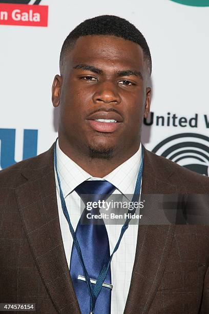 Jets Quincy Enunwa attends the 22nd Annual Gridiron Gala at New York Hilton Midtown on May 12, 2015 in New York City.