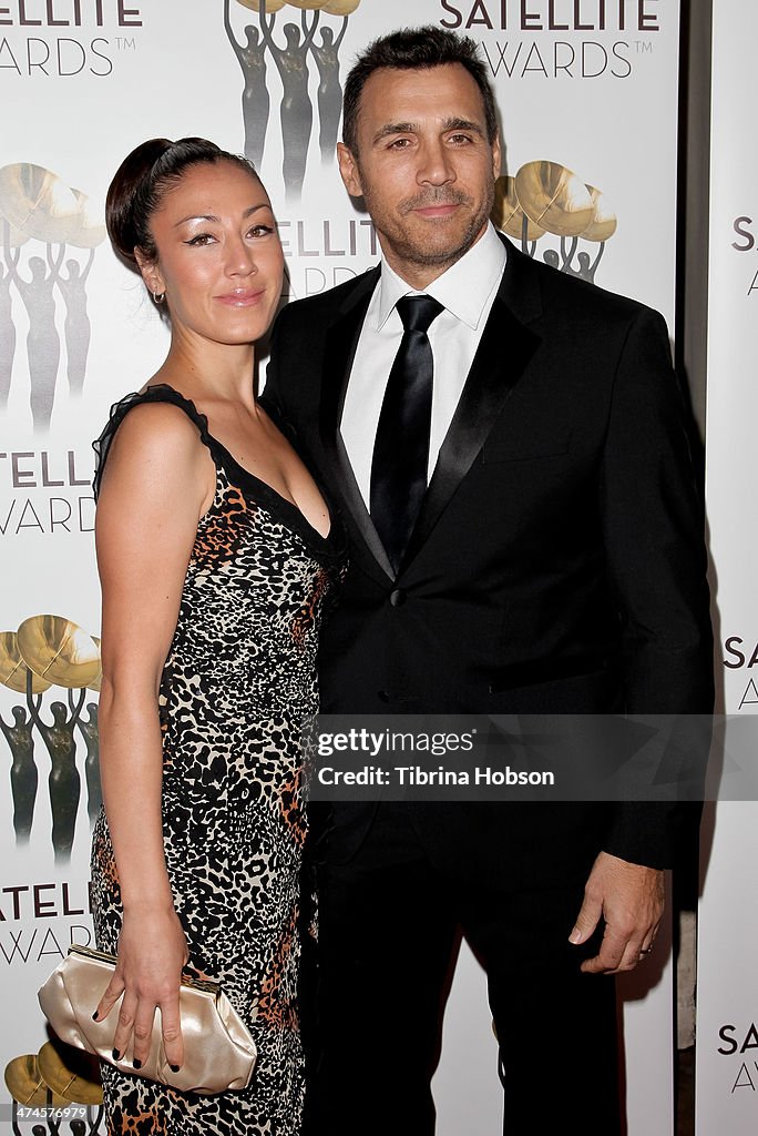 Alexandra Tonelli and Adrian Paul attend the International Press... News Photo Getty Images