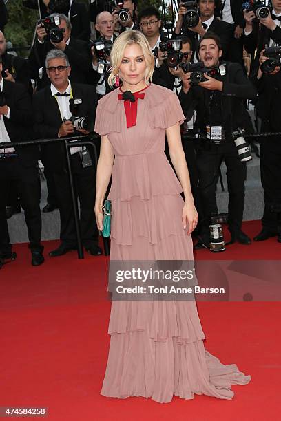 Sienna Miller attends the "Macbeth" premiere during the 68th annual Cannes Film Festival on May 23, 2015 in Cannes, France.