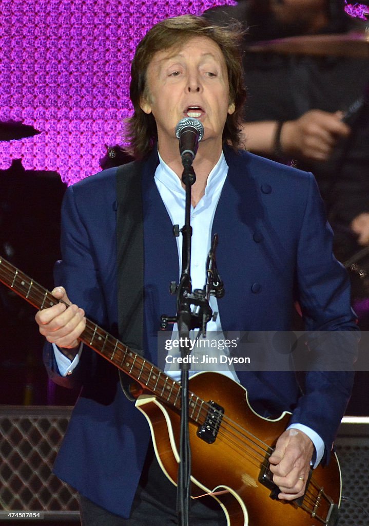 Paul McCartney Performs At O2 Arena In London
