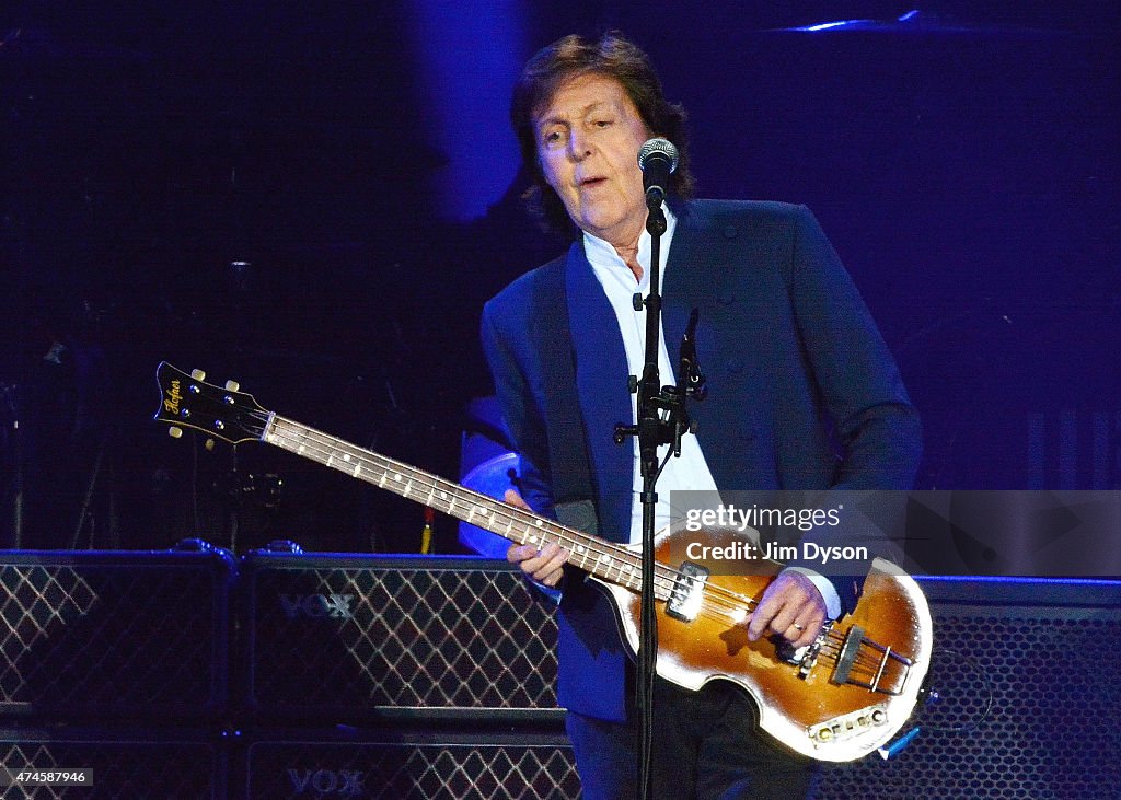 Paul McCartney Performs At O2 Arena In London